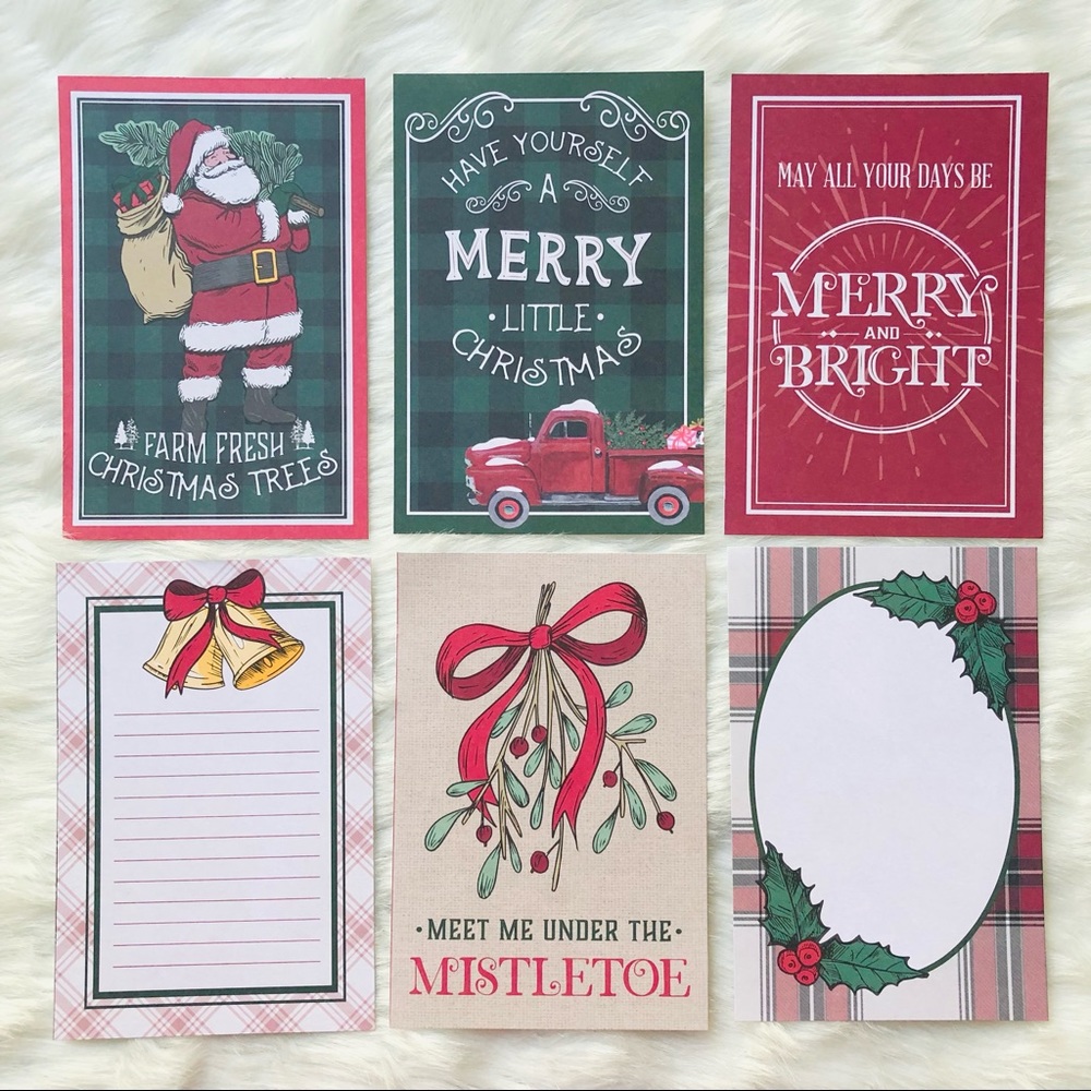 Christmas Farmhouse Greeting Cards 6pc